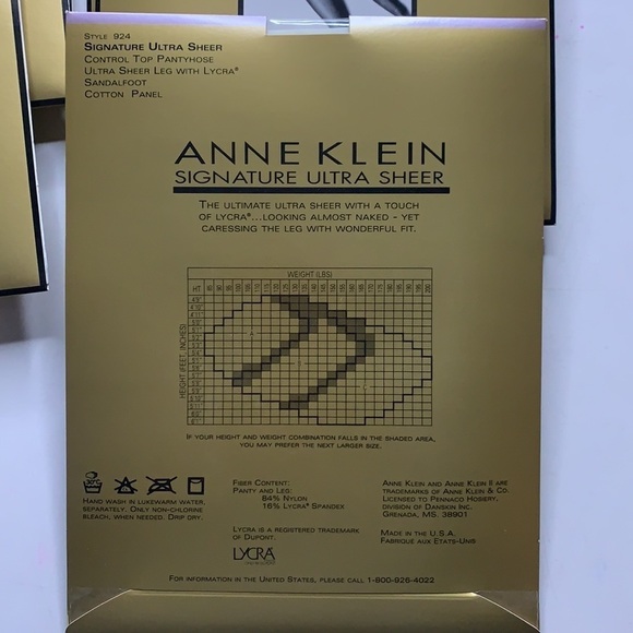 Anne Klein Signature Ultra Sheer control top pantyhose Pearl women’s new w tags - Picture 3 of 4